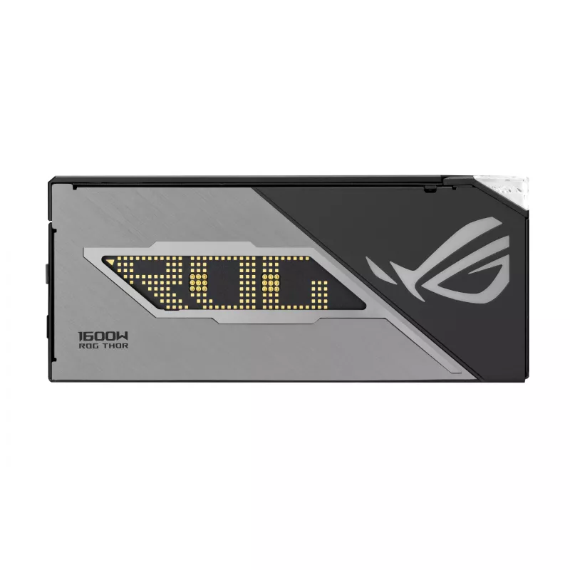 Barošanas bloks ASUS ROG THOR-1600T3-GAMING 1600 W, 80 PLUS Titanium, ATX 3.1, pilnībā modulārs, OLED displejs