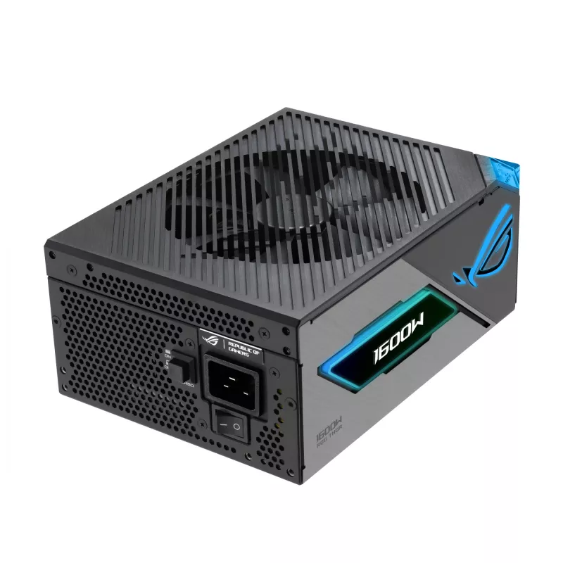 Barošanas bloks ASUS ROG THOR-1600T3-GAMING 1600 W, 80 PLUS Titanium, ATX 3.1, pilnībā modulārs, OLED displejs