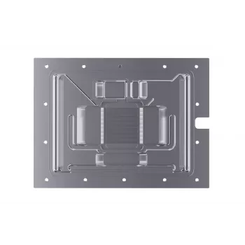 Ūdens bloks + aizmugures plāksne Alphacool 13456 Akrils Alumīnijs Melns Sudraba Caurspīdīgs