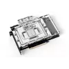 Ūdens bloks + aizmugures plāksne Alphacool 13456 Akrils Alumīnijs Melns Sudraba Caurspīdīgs