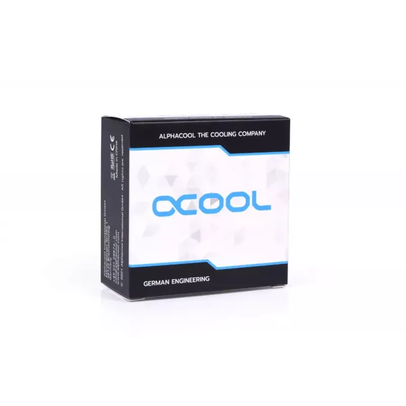 Armatūra Alphacool 17603 misiņš, hroms, 24 mm platums, 22,5 mm dziļums, 18,5 mm augstums