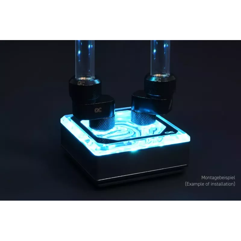 Armatūra Alphacool 17603 misiņš, hroms, 24 mm platums, 22,5 mm dziļums, 18,5 mm augstums