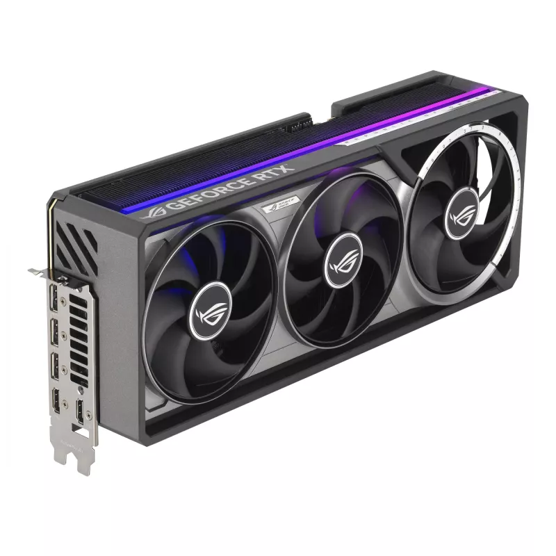 Grafikas karte ASUS GeForce RTX 5090 — 32 GB GDDR7, 512 bitu, PCIe 5.0, 4 ventilatori, 357,6×149,3×76 mm