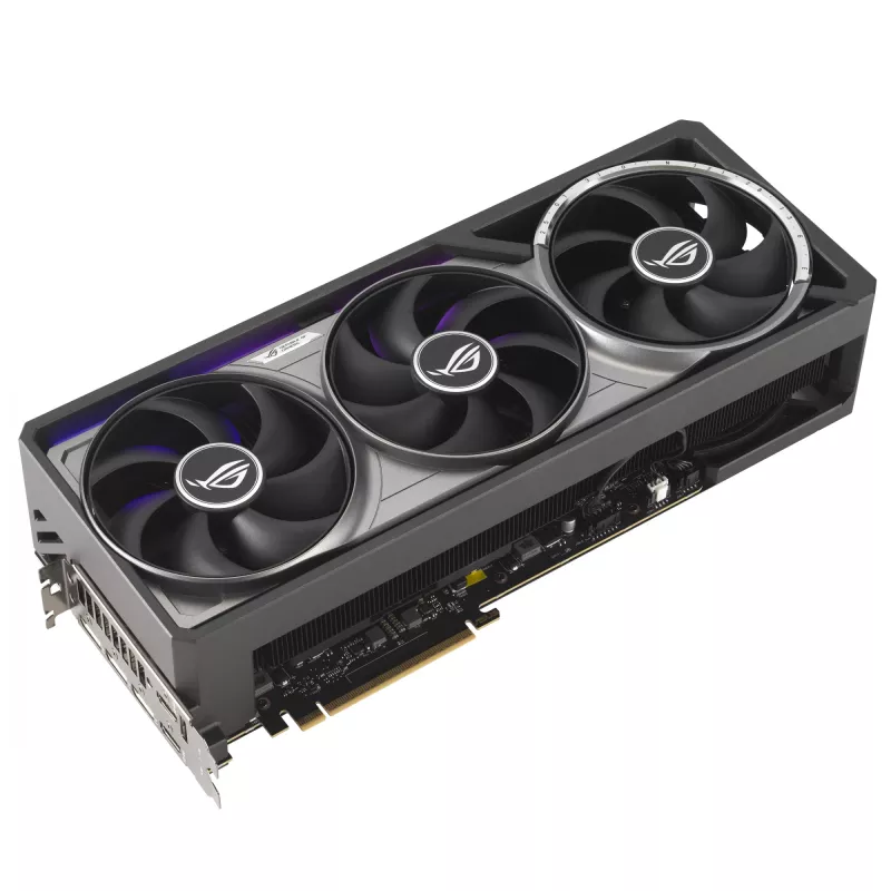 Grafikas karte ASUS GeForce RTX 5090 — 32 GB GDDR7, 512 bitu, PCIe 5.0, 4 ventilatori, 357,6×149,3×76 mm