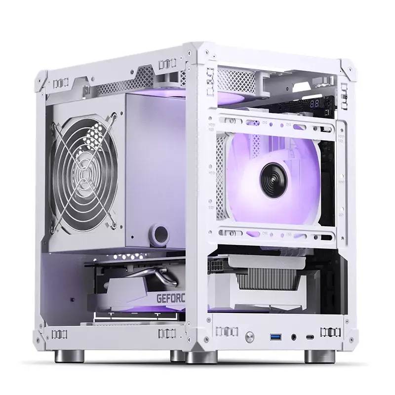 Datora korpuss Jonsbo C6 Mini Tower balts