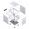 Datora korpuss Jonsbo C6 Mini Tower balts