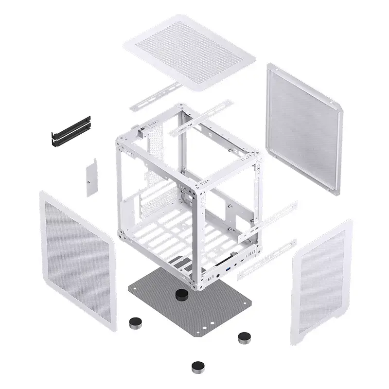 Datora korpuss Jonsbo C6 Mini Tower balts