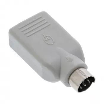 InLine USB adapteris USB A sieviešu / PS/2 vīriešu, PS/2 vīriešu, USB A, bēšs