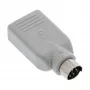 InLine USB adapteris USB A sieviešu / PS/2 vīriešu, PS/2 vīriešu, USB A, bēšs