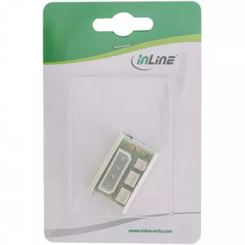 InLine datora ventilatora vairāku pieslēgvietu adapteris Molex 5,25 collas uz 2 ventilatora barošanu