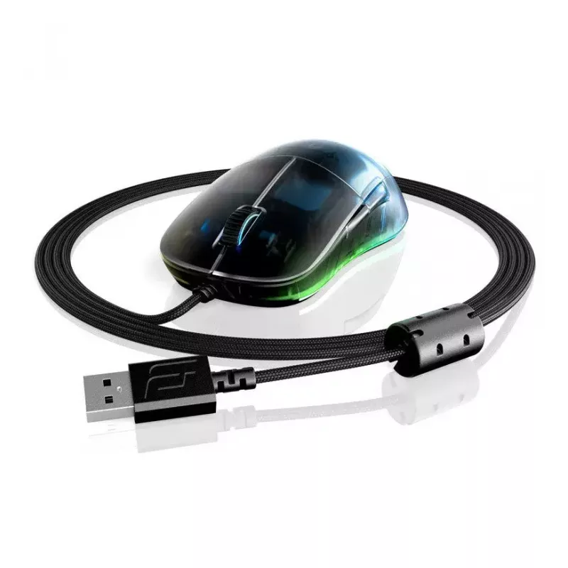 Spēļu pele Endgame Gear EGG-XM1RGB-DF — Labās rokas optiskā, USB Type-A, 16000 DPI, 6 pogas, caurspīdīga