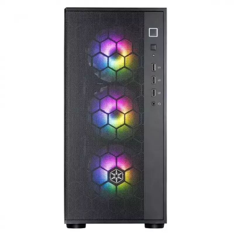 PC korpuss Silverstone FARA R1 PRO V2 Melns ATX micro ATX Mini-ITX 3x120mm ventilatori