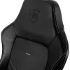 Spēļu krēsls noblechairs Hero PU Leather — polsterēts sēdeklis, polsterēta atzveltne, maksimālais augstums 137 cm, atzveltnes platums 57 cm