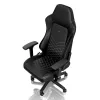 Spēļu krēsls noblechairs Hero PU Leather — polsterēts sēdeklis, polsterēta atzveltne, maksimālais augstums 137 cm, atzveltnes platums 57 cm