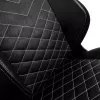 Spēļu krēsls noblechairs Hero PU Leather — polsterēts sēdeklis, polsterēta atzveltne, maksimālais augstums 137 cm, atzveltnes platums 57 cm