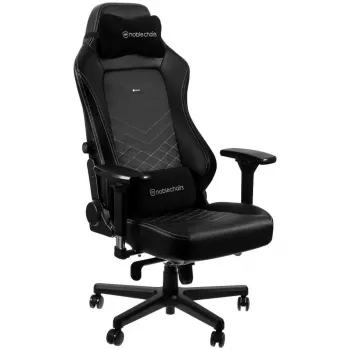 Spēļu krēsls noblechairs Hero PU Leather — polsterēts sēdeklis, polsterēta atzveltne, maksimālais augstums 137 cm, atzveltnes platums 57 cm