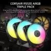 CORSAIR ArGB ventilators - Rs ArGB sērija 120, 120 mm, trīs gabalu komplekts