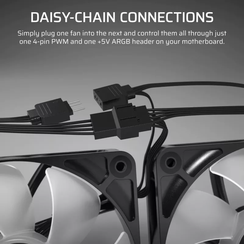 CORSAIR ArGB ventilators - Rs ArGB sērija 120, 120 mm, trīs gabalu komplekts