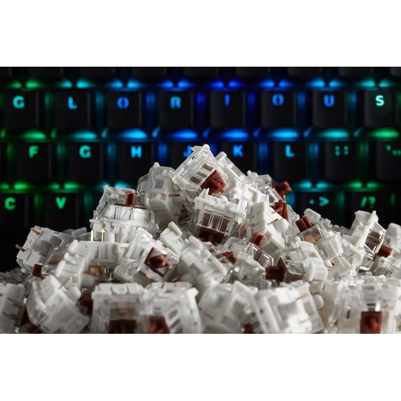 Glorious Gateron Brown tastatūras slēdži, 120 gab.