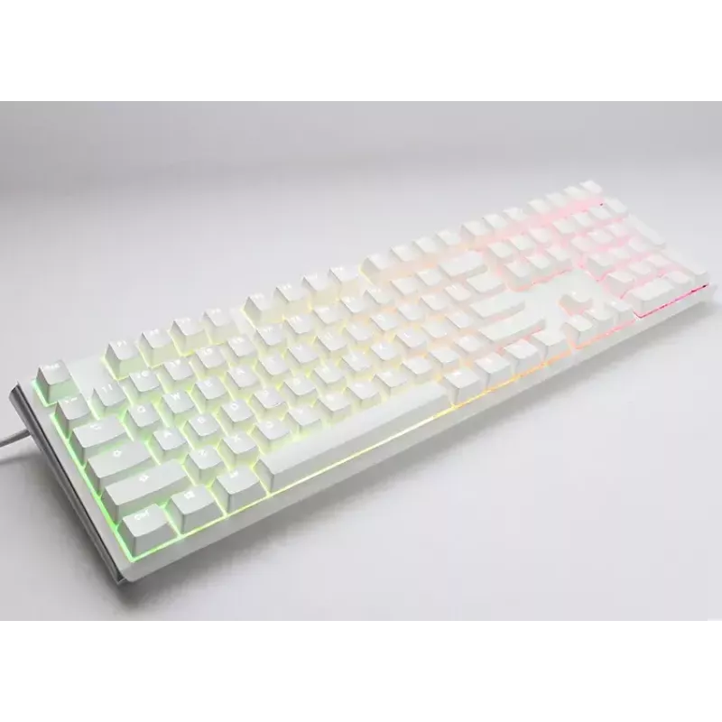 Ducky One 3 Classic tastatūra Spēlēm USB US English Balta Mehāniskā RGB