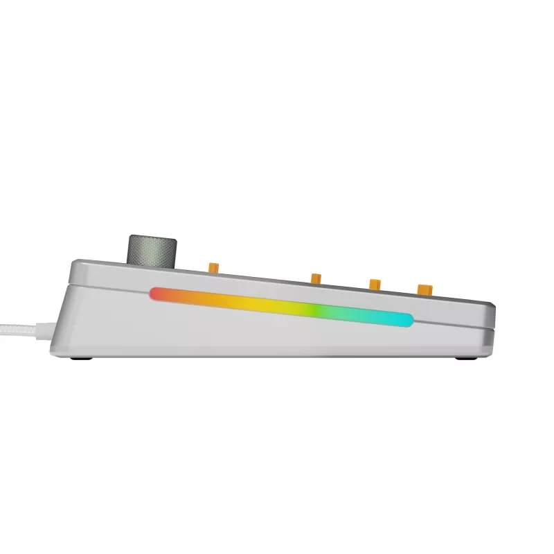 Glorious Gaming GMMK 3 PRO 75% Barebones Wired Silver - US, 75%, Vadu, USB, RGB LED, Sudraba