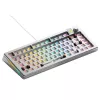 Glorious Gaming GMMK 3 PRO 75% Barebones Wired Silver - US, 75%, Vadu, USB, RGB LED, Sudraba
