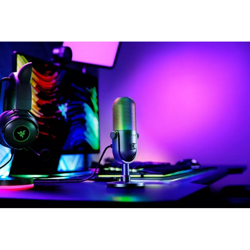 RAZER Seiren V3 Chroma galda mikrofons - melns