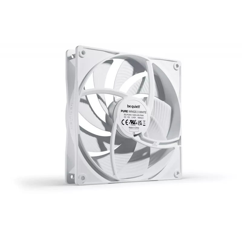 be quiet! Pure Wings 3 140mm PWM high-speed balta Computer case Ventilators 14 cm 1 gab.