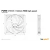 be quiet! Pure Wings 3 140mm PWM high-speed balta Computer case Ventilators 14 cm 1 gab.