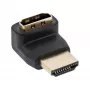 InLine HDMI adapteris, vīrišķais/sieviešu, slīpi uz augšu, zelta kontakti, 4K2K