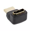 InLine HDMI adapteris, vīrišķais/sieviešu, slīpi uz augšu, zelta kontakti, 4K2K
