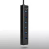 Axagon HUE-SA7BP 7x USB 3.0 ALU CHARGING centrmezgls MELNS ar maiņstrāvas adapteri
