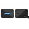 Axagon HUE-SA7BP 7x USB 3.0 ALU CHARGING centrmezgls MELNS ar maiņstrāvas adapteri