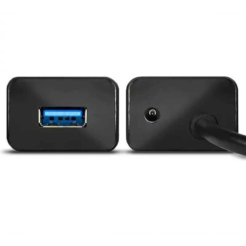 Axagon HUE-SA7BP 7x USB 3.0 ALU CHARGING centrmezgls MELNS ar maiņstrāvas adapteri