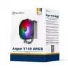 Gaisa dzesētājs Silverstone SST-ARV140-ARGB 14 cm Melns Pelēks 400-1750 RPM