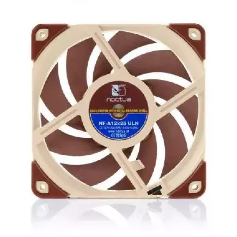 Noctua 120 mm korpusa ventilators NF-A12x25 ULN, 12 V, 1200 RPM, 55.7 m³/h, 0.6 W, 12.1 dB, SSO gultnis