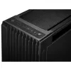 PC korpuss ASUS ProArt PA602 Wood Edition Midi Tower melns — EATX atbalsts, 45 cm GPU, 19 cm PSU/dzesētājs, 8 HDD nodalījumi, USB-C