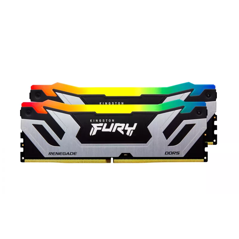 Kingston Technology FURY 48GB 8400MT/s DDR5 CL40 CUDIMM (2 moduļu komplekts) Renegade RGB Silver XMP