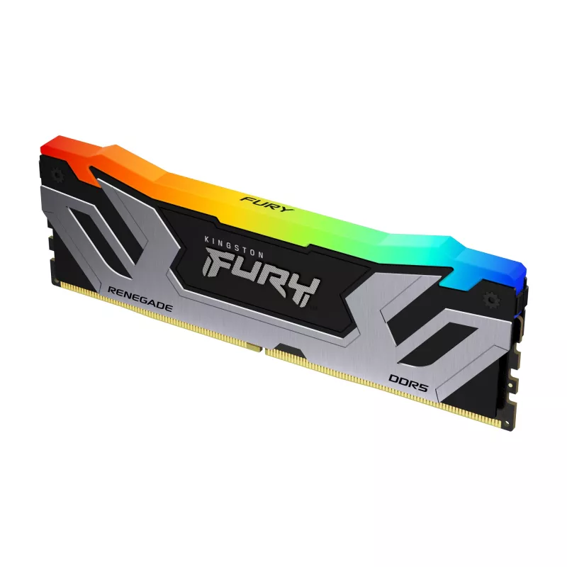 Kingston Technology FURY 48GB 8400MT/s DDR5 CL40 CUDIMM (2 moduļu komplekts) Renegade RGB Silver XMP