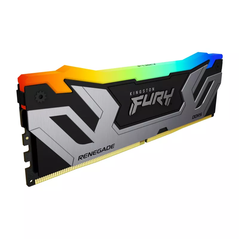 Kingston Technology FURY 48GB 8400MT/s DDR5 CL40 CUDIMM (2 moduļu komplekts) Renegade RGB Silver XMP