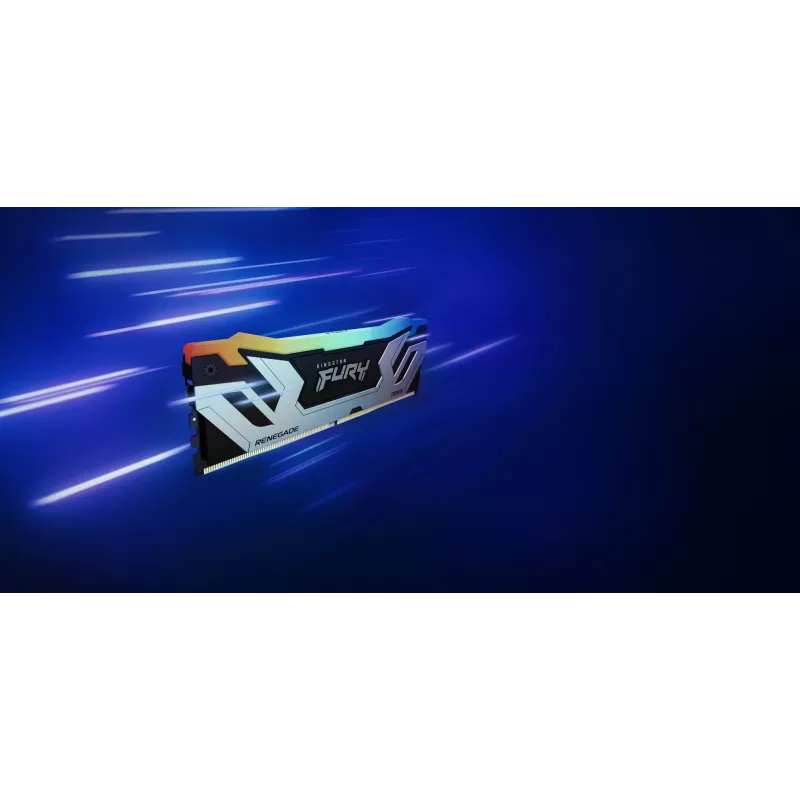 Kingston Technology FURY 48GB 8400MT/s DDR5 CL40 CUDIMM (2 moduļu komplekts) Renegade RGB Silver XMP