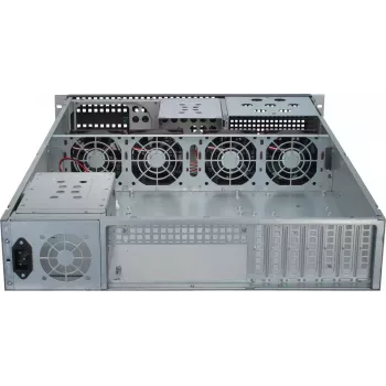 Servera korpuss Inter-Tech 2U-2129N Rack melns, sudraba