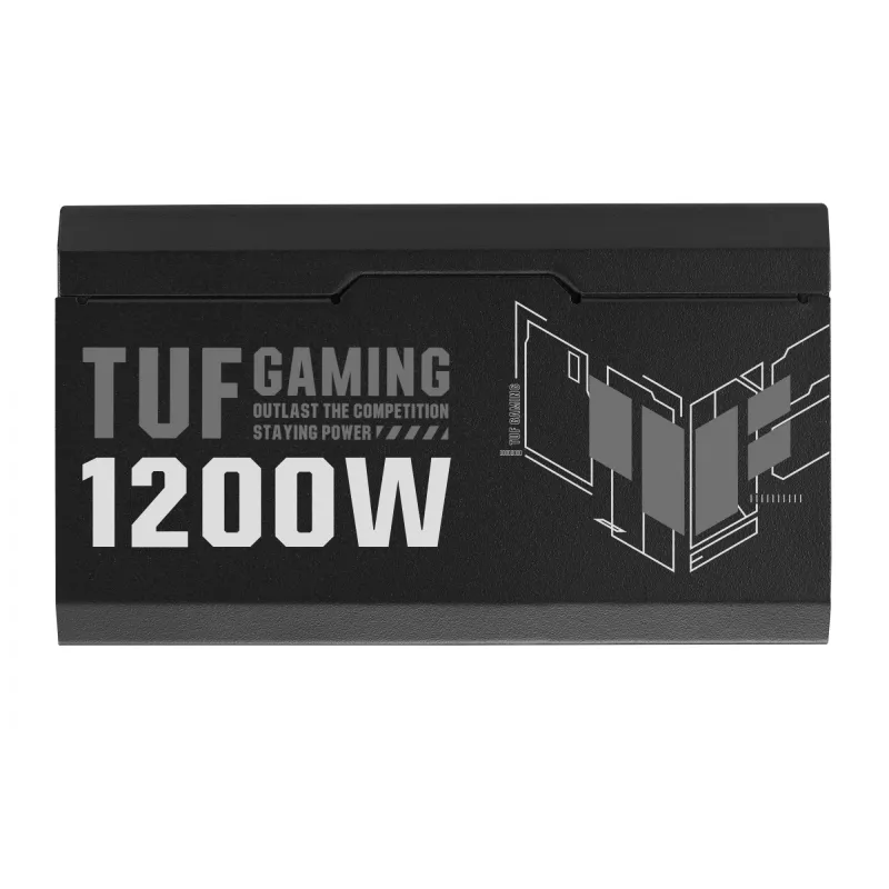 ASUS TUF GAMING 1200W Gold barošanas bloks 20+4 kontaktu ATX ATX melns