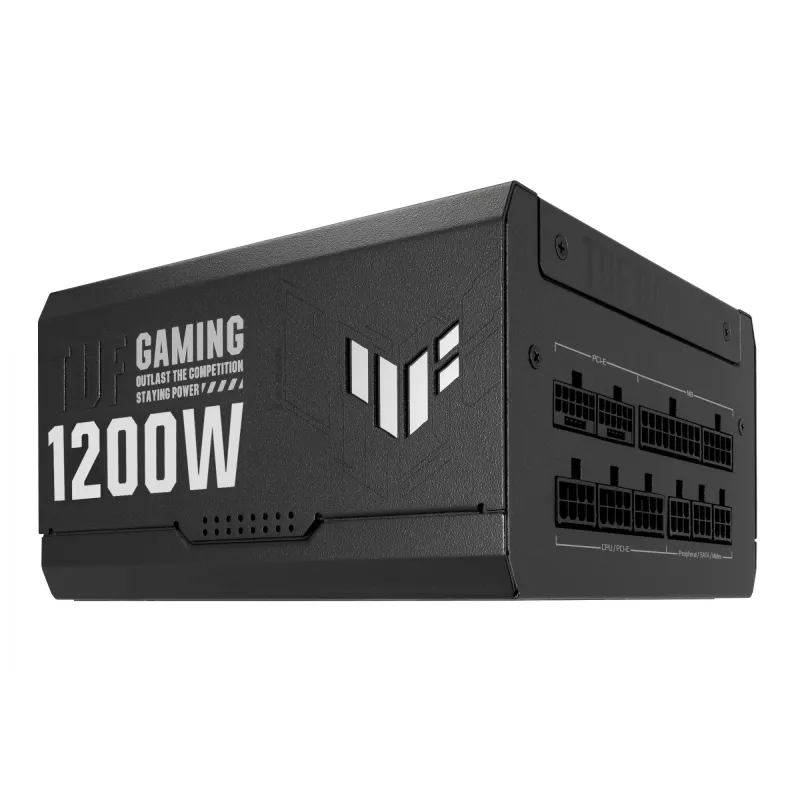 ASUS TUF GAMING 1200W Gold barošanas bloks 20+4 kontaktu ATX ATX melns