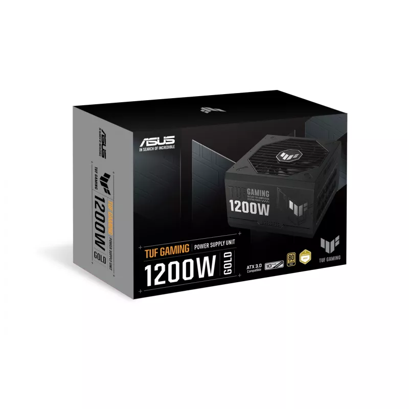 ASUS TUF GAMING 1200W Gold barošanas bloks 20+4 kontaktu ATX ATX melns