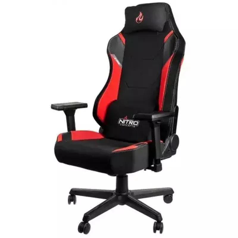 Polsterēts sēdeklis Nitro Concepts X1000 Melns Red Augstums 119-128,6 cm