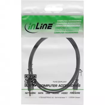InLine Micro USB 2.0 kabelis USB Type A vīr. / Micro-B vīr., melns, 1,5 m