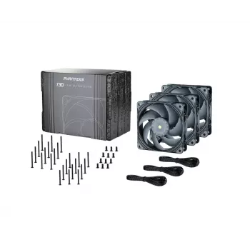 Ventilators Phanteks PH-F120T30 120 mm Datora korpusa ventilators Pelēks 3 gab.