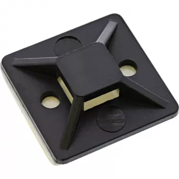 InLine kabeļu saišu stiprinājumi, līmējami, 20x20 mm, melni, 10 gab., Melns, -20 - 85 °C, 20 mm, 20 mm, 7 g, 90 mm