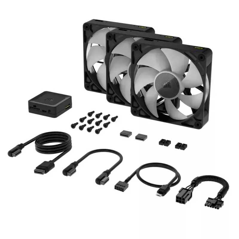Corsair iCUE LINK RX120 RGB ventilators 12 cm 400-2100 RPM magnētiskais gultnis